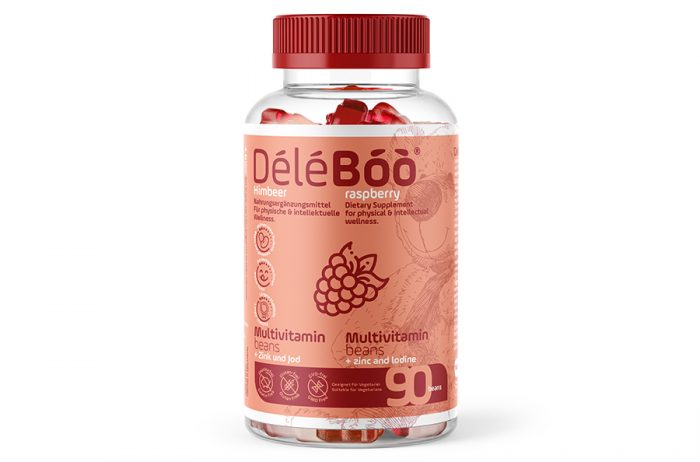 DéléBoo® Beans (Raspberry) Multivitamin with Zinc and Iodine