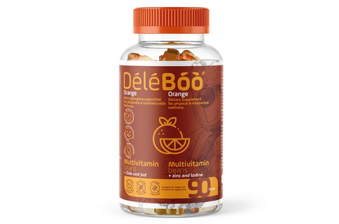 DéléBoo® Beans (Orange) Multivitamin with Zinc and Iodine